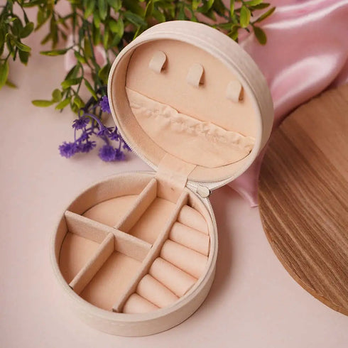 Personalized Organizer Jewellery Box for Women - White